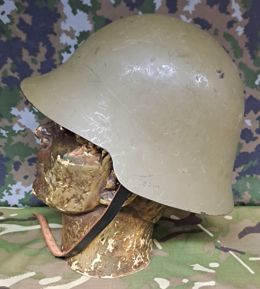 Rare Original Spanish Army Military Surplus M1926 Helmet with Badge Holder