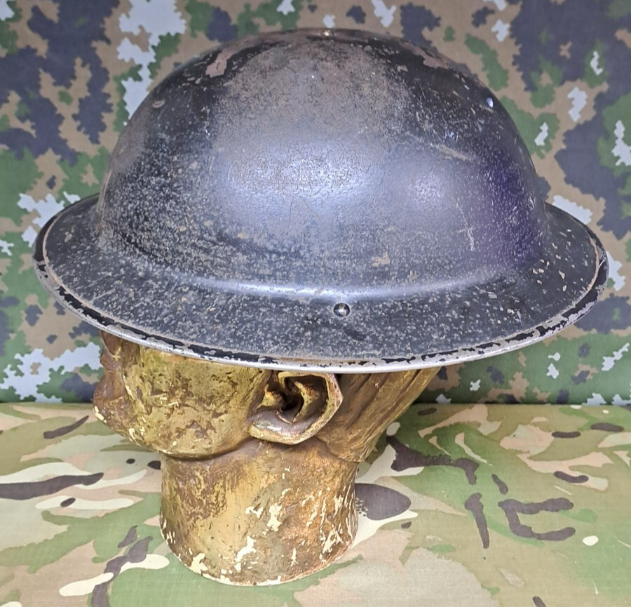 WW2 Original British Army Military Combat Steel Helmet Tommy Brodie & Liner