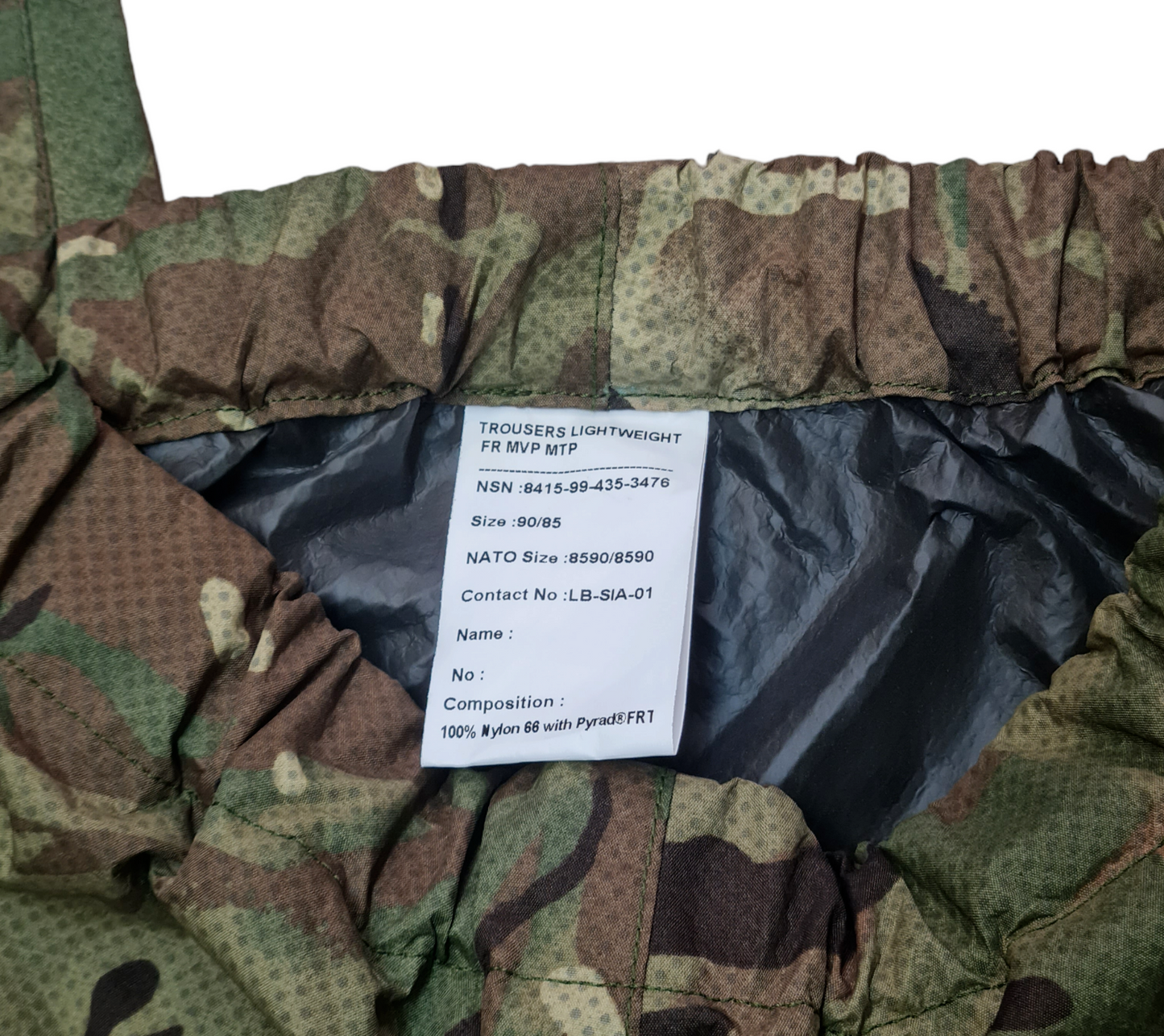 New British RAF SF SAS Issue MTP Multicam Trousers Lightweight FR MVP - 90/85