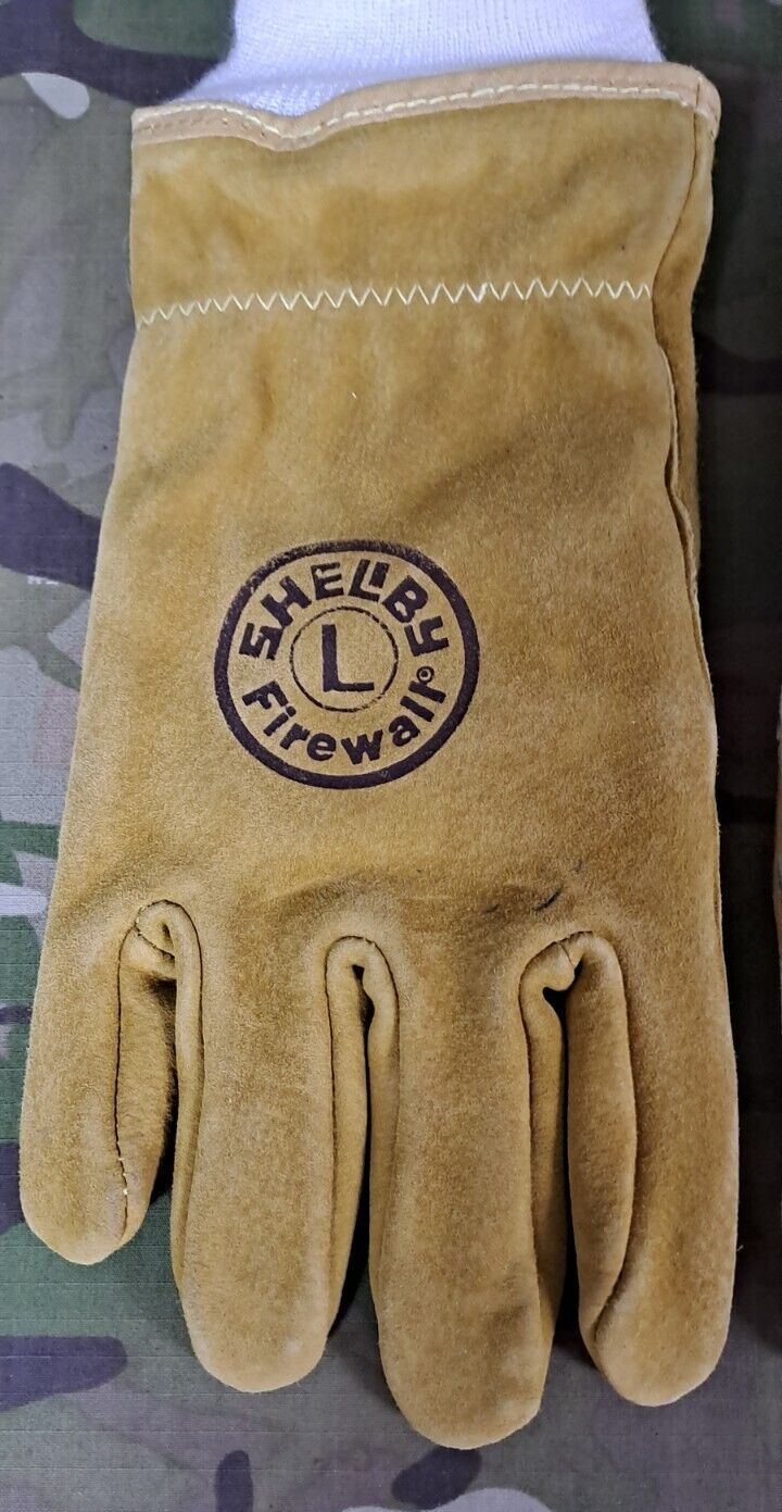 Shelby Firewall Firefighting Firefighter Gloves Gold Brown Size: Large L