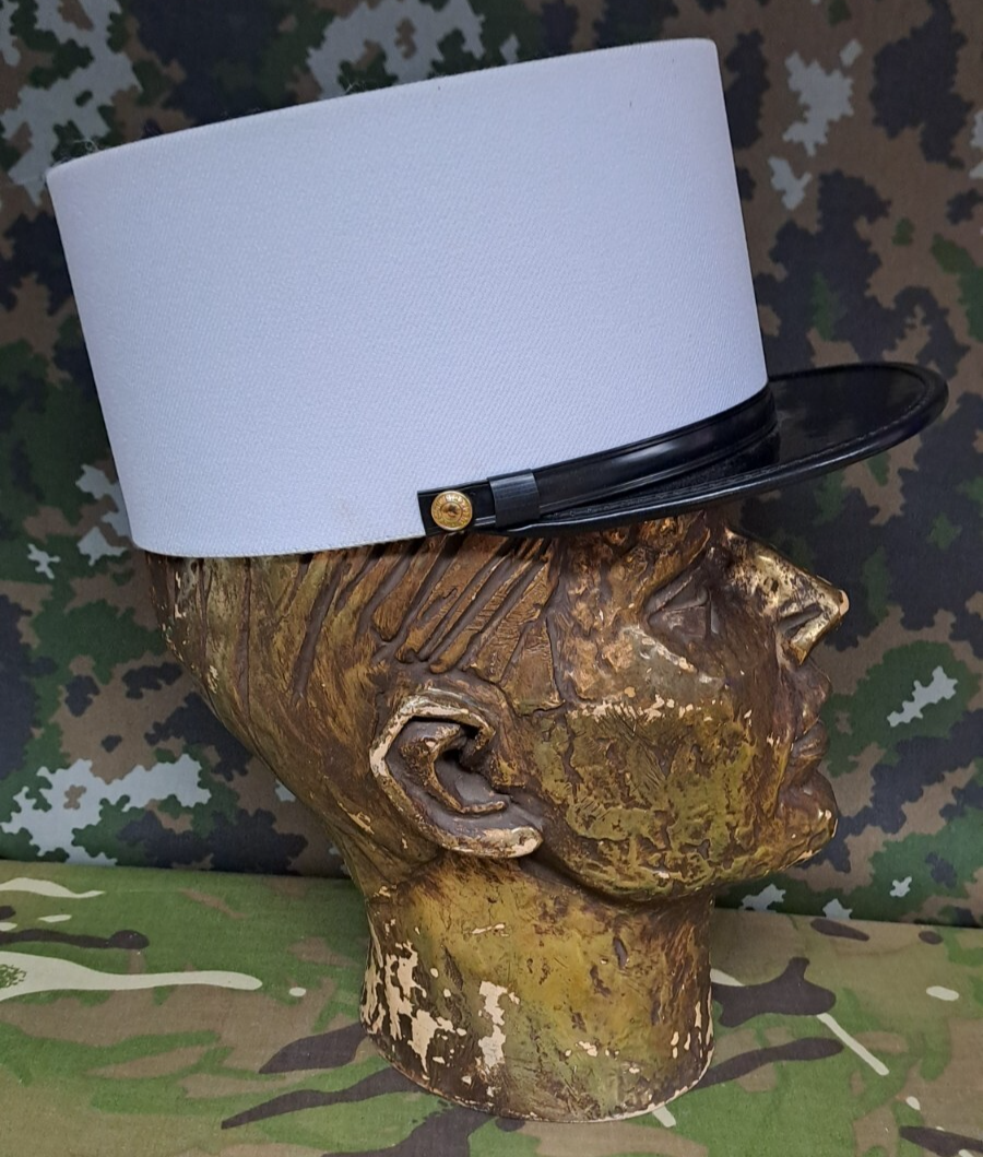 Genuine French Army Military Foreign Legion White Kepi Cap Hat - 55