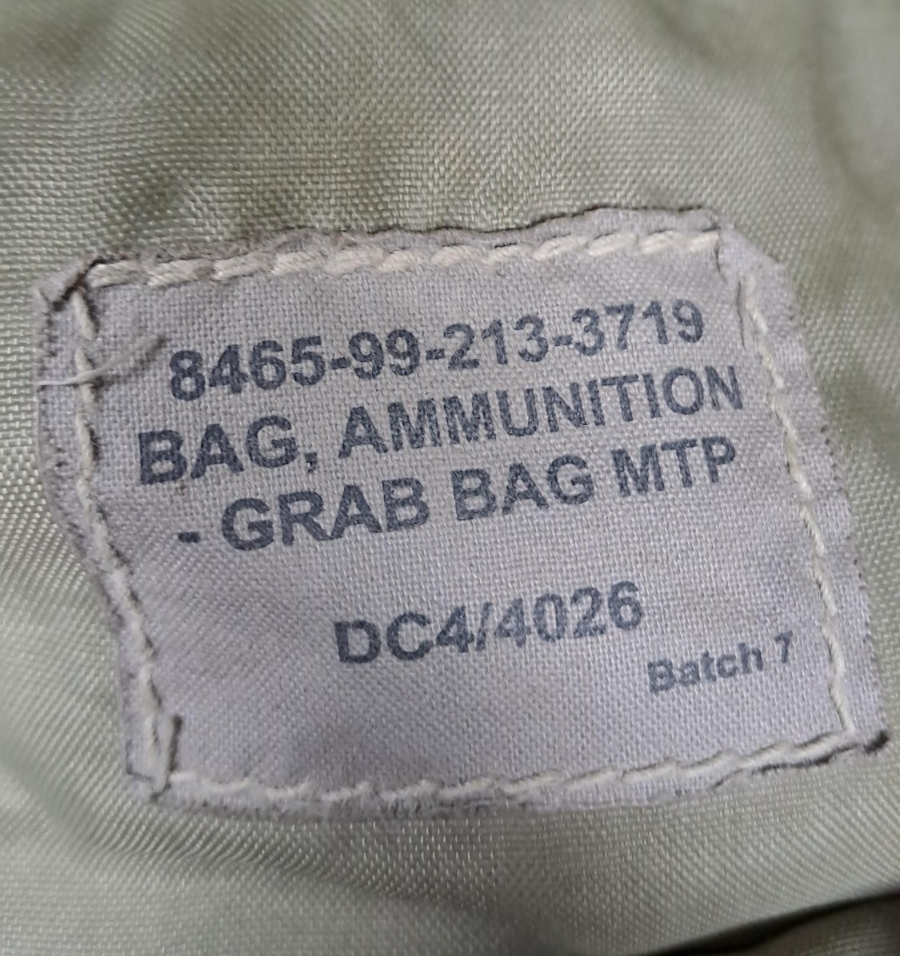 British Army Military Issue MTP Camo Multicam Grab Ammunition Bag With Strap