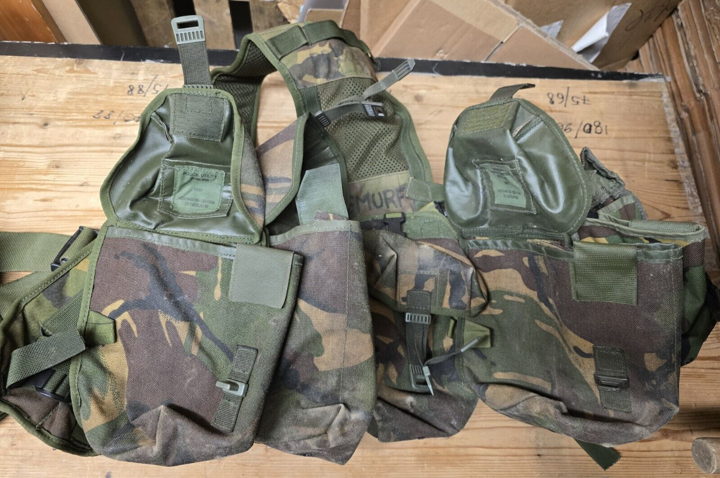 Genuine British Army Woodland DPM Webbing Set Airsoft Job Lot Bundle X 4