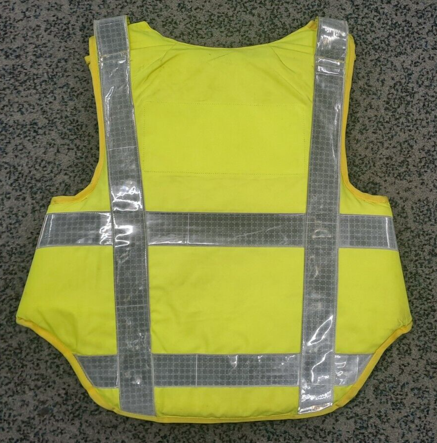 Ex Security High Visibility Hi Viz Body Armour Stab Vest Bouncer - Large