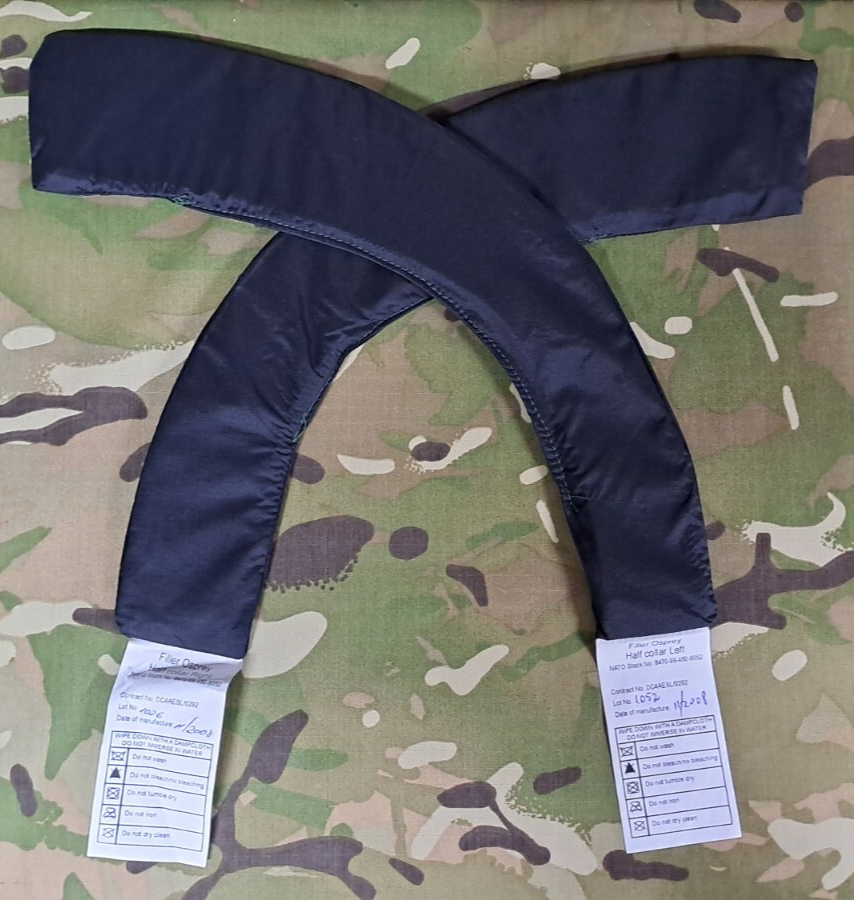 Genuine Army Military Surplus MK2 Osprey Half Collar Filler Plates Black Set