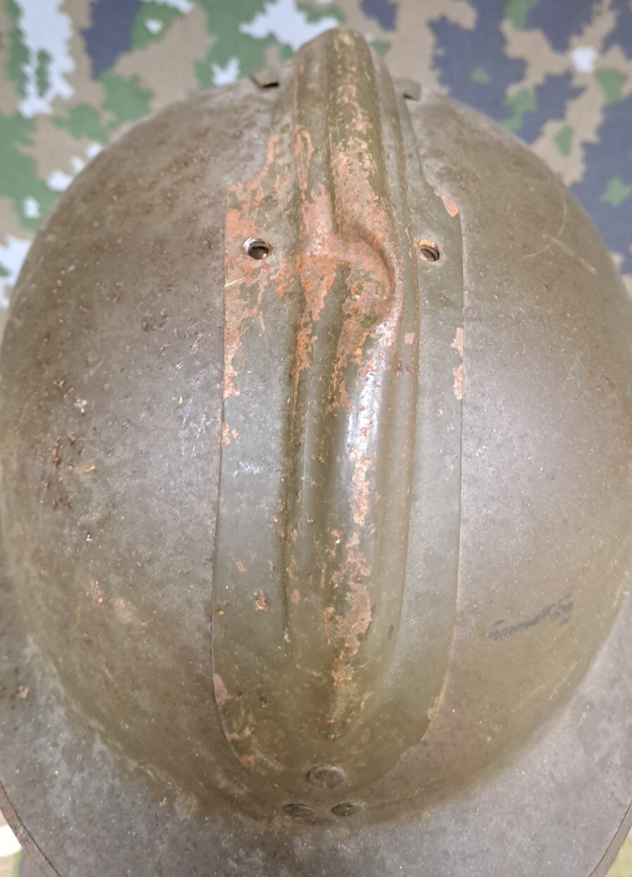 Original WW2 French Army Military M1926 Model Adrian Helmet Shell World War Two