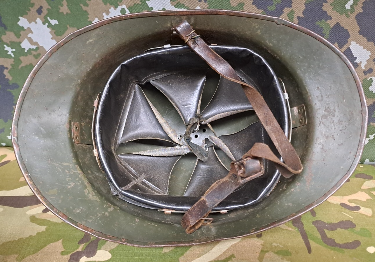Original WW2 French Army M1926 Model Adrian Helmet - Complete with Liner & Strap