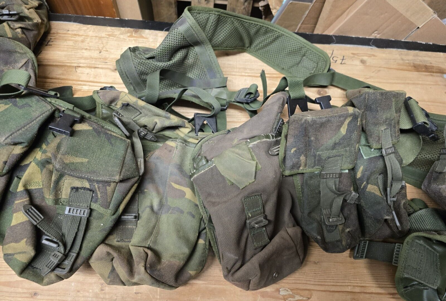 Genuine British Army Woodland DPM Webbing Set Airsoft Job Lot Bundle X 4