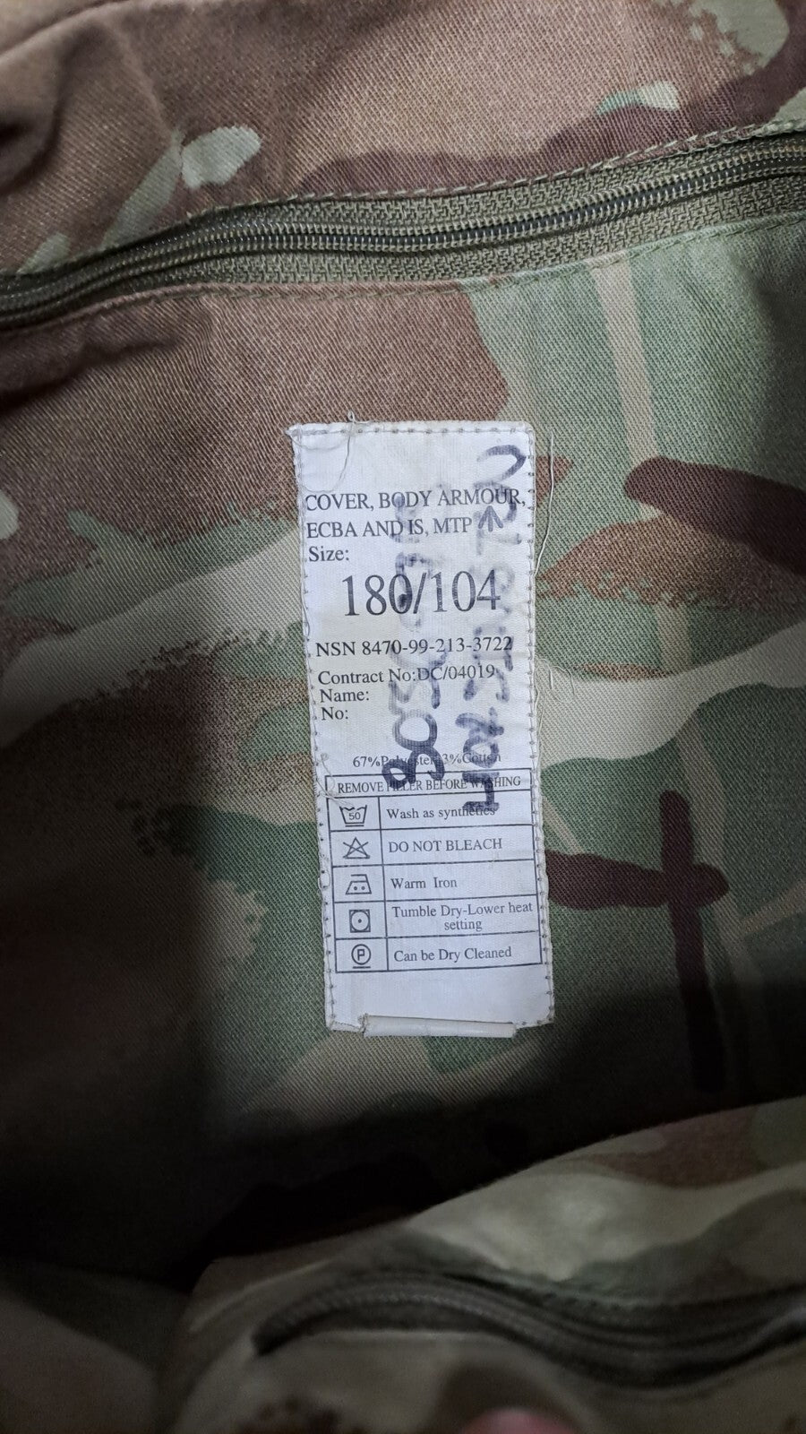 5 X British Army Flak Jackets Soft Combat Body Armour British Army MTP Bundle