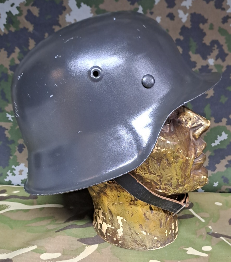 Rare Original German WW2 WWII M42 Combat Helmet Late War QVL Maker Stamp