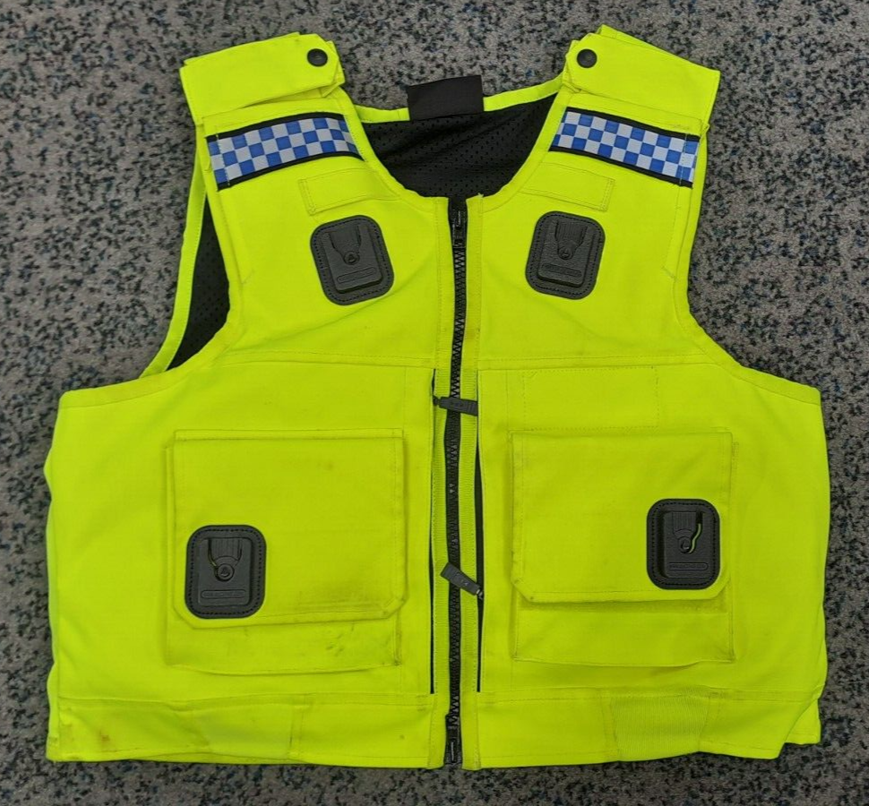 Genuine Ex Police Cooneen Protection Body Armour Vest Ballistic Hi Viz
