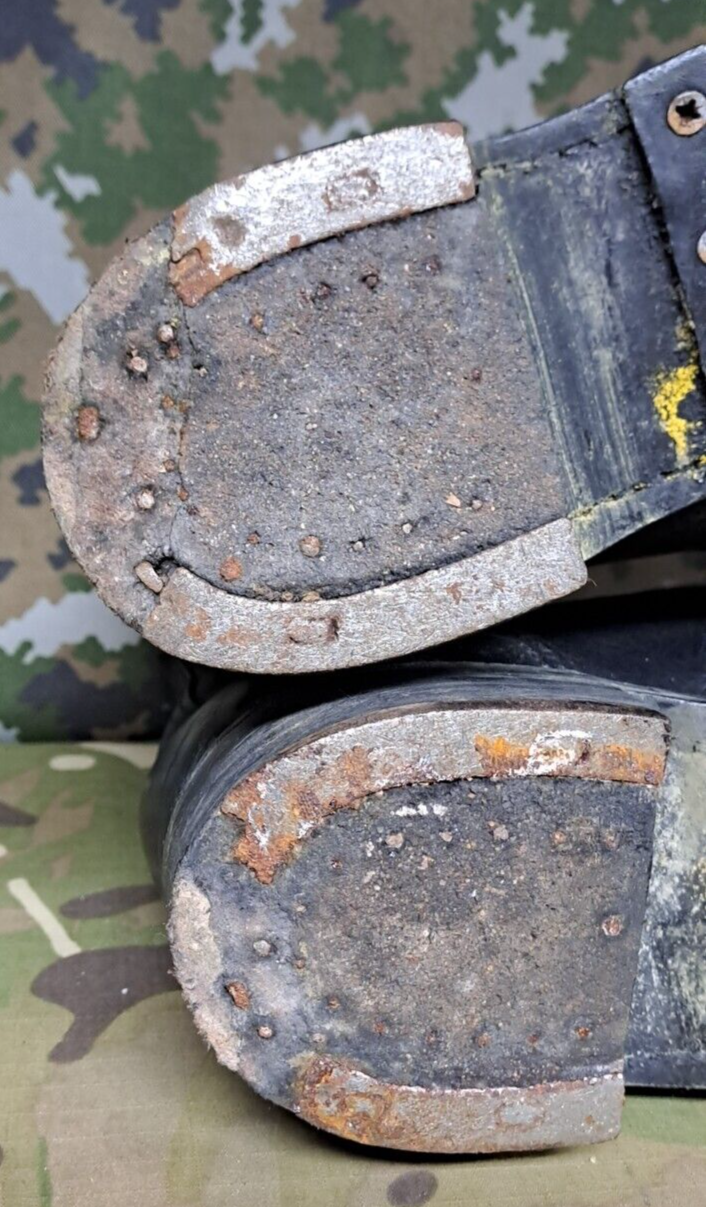 British Army Military Surplus Drill Parade Dress Combat Tapped Boots - 8 L