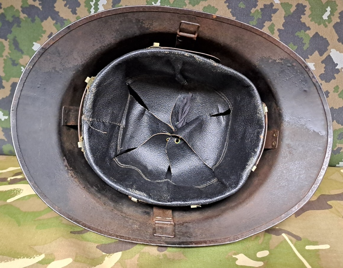 Original WW2 Belgian Army M31 Model Adrian Helmet - Complete with Liner