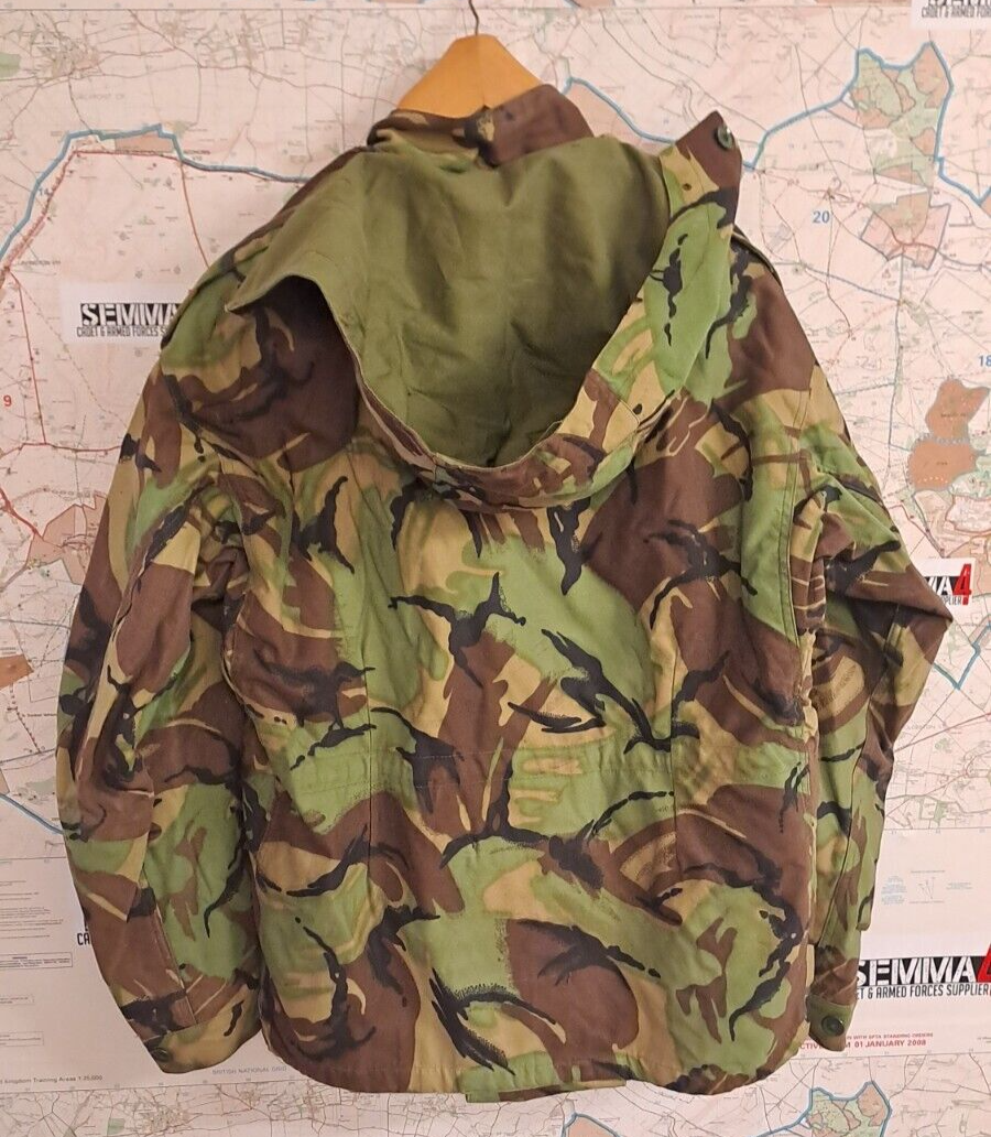 VINTAGE BRITISH ARMY MILITARY 1968 PAT DPM CAMO COMBAT SMOCK JACKET & HOOD - 3
