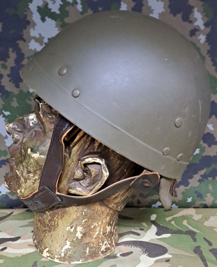 Rare French M51 Tank Armoured Car Radioman’s Helmet Liner & Shell Bundle