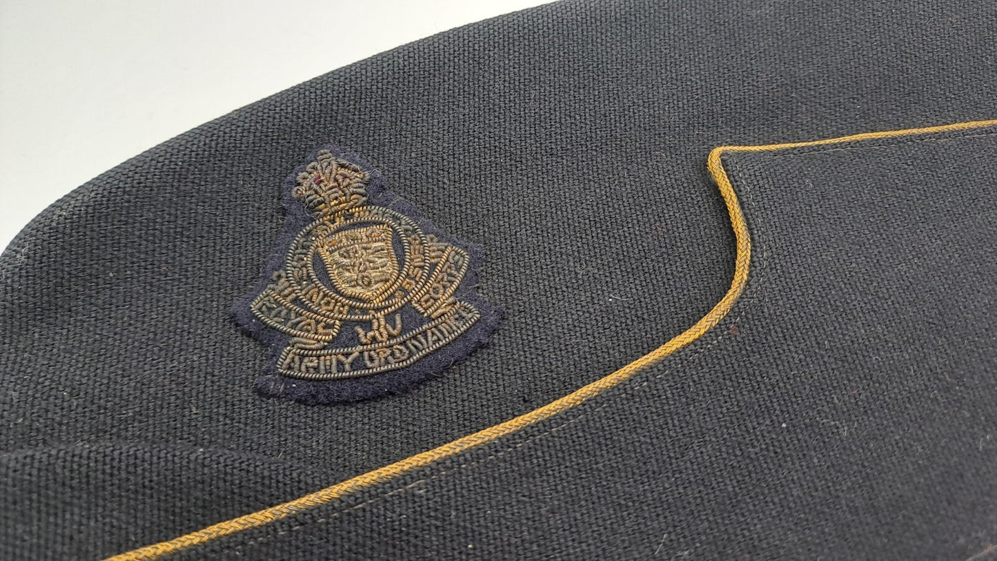 Rare Original WW1 WW2 Royal Army Ordnance Corps Officers Side Cap Hat - No Moth