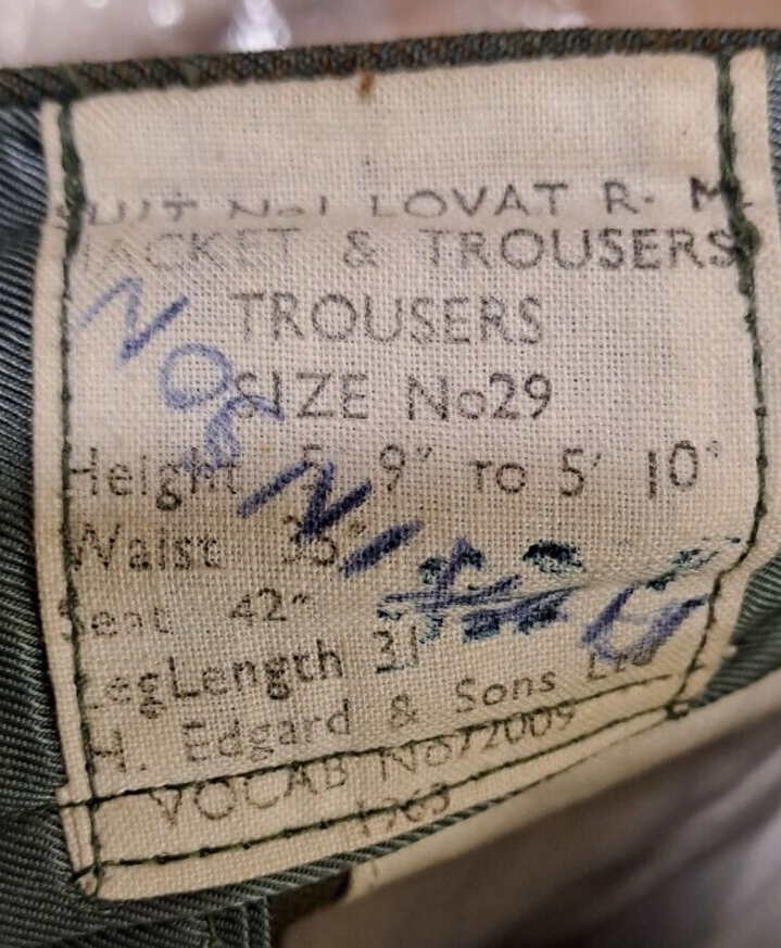 British Army Military Royal Marine Lovat No5 Dress Uniform Tunic & Trousers