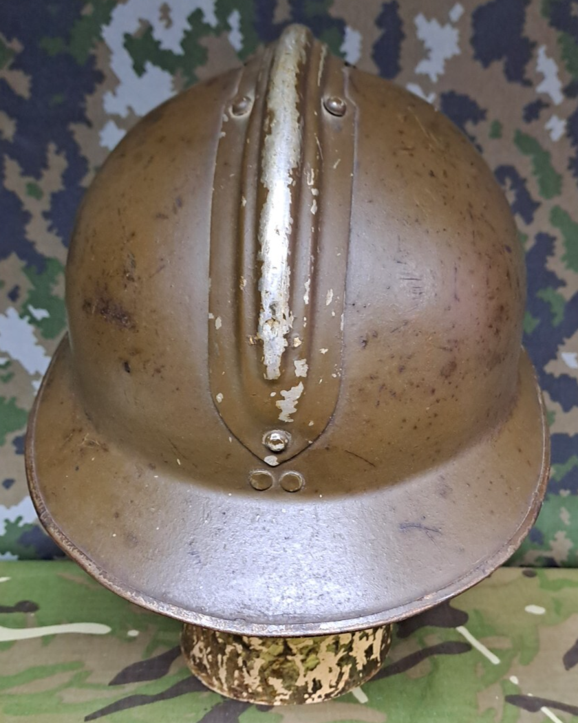 Original WW2 Free French Resistance Army Military M1926 Model Adrian Helmet