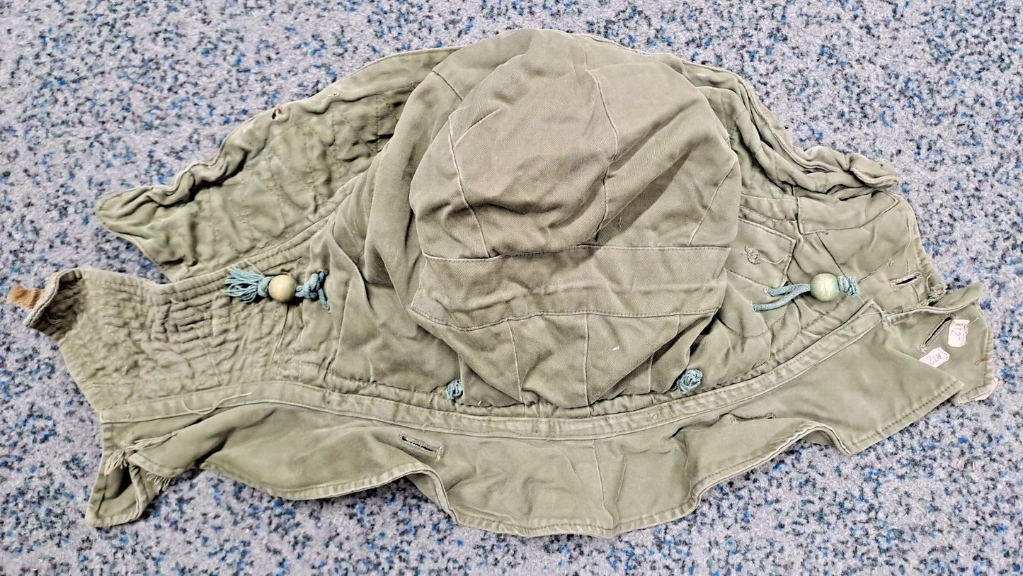Rare Genuine Vintage British Army 1950s Middle Parka Coat Hood Korean War Era