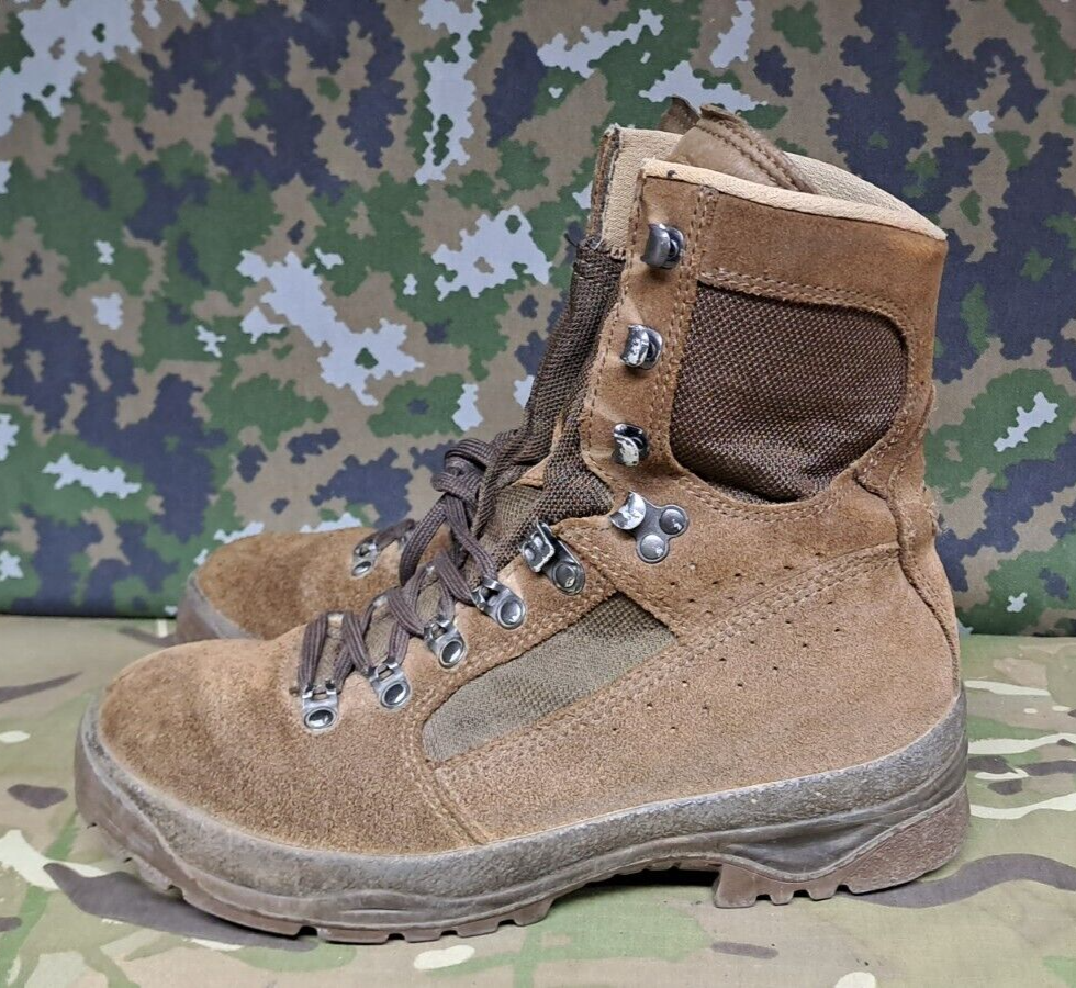 Genuine British Army SAS Military Issue Surplus Meindl Desert Fox Boots - 6 W