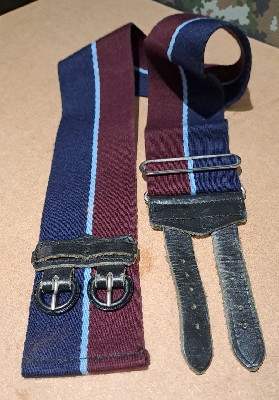 Royal Air Force RAF Regiment Military Stable Belt Regimental Colours 33 inch
