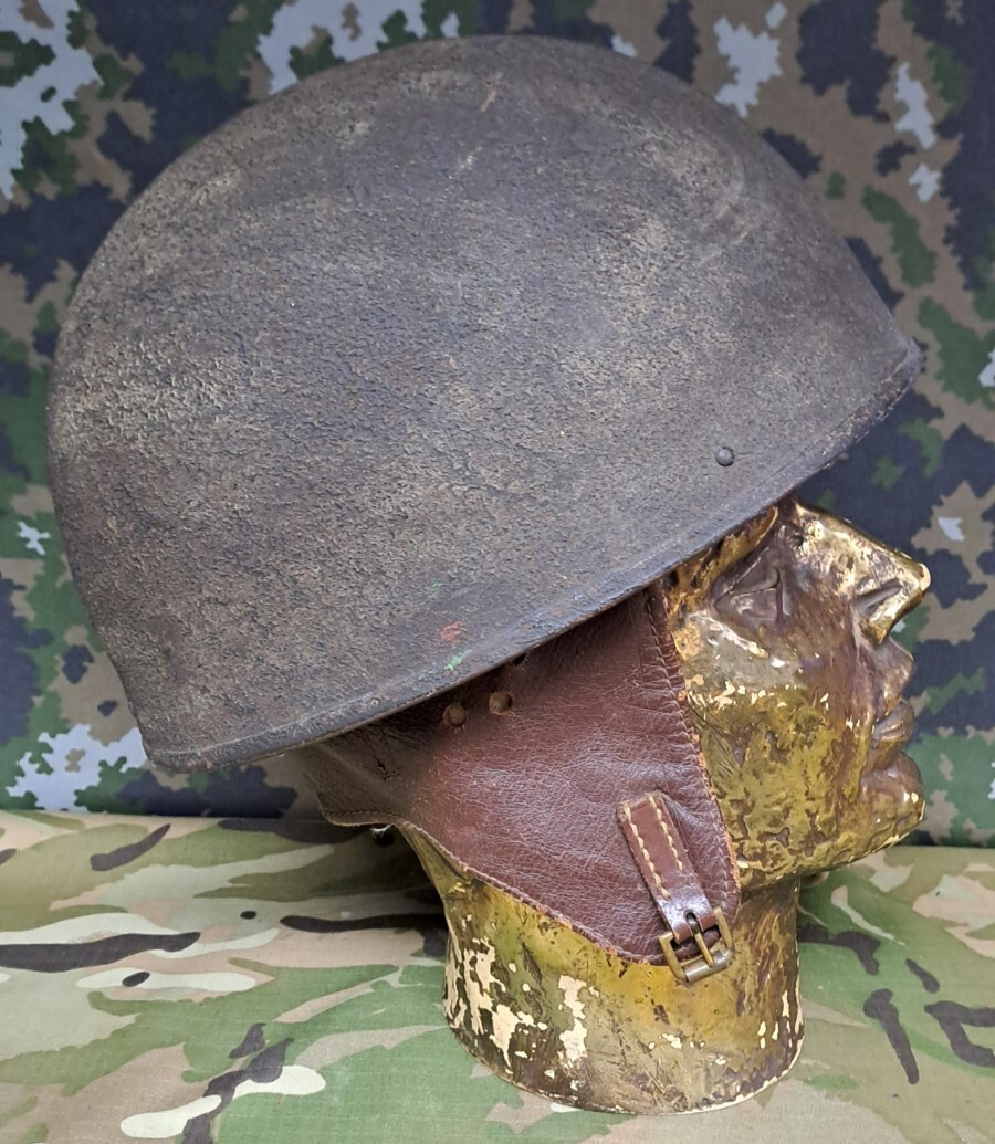 Rare WW2 British Army Military Dispatch Rider Helmet dated 1944 - Size - 6 1/2