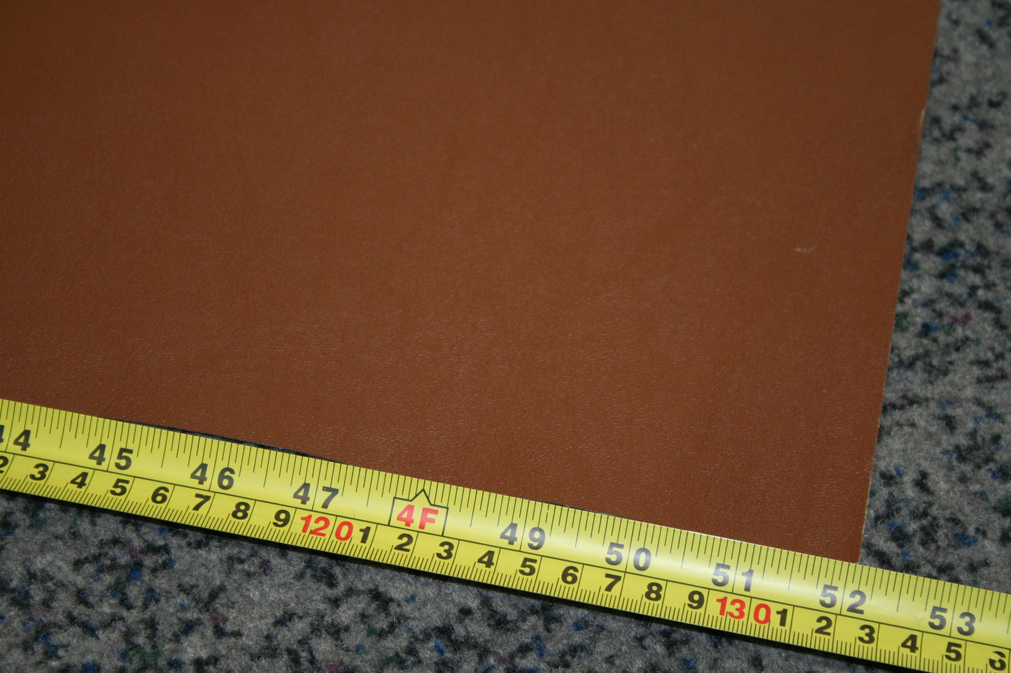 Brown Faux Vinyl Lather Effect Fabric On the Roll NEW