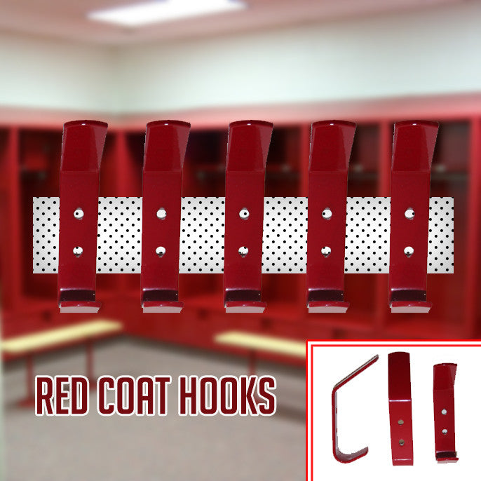 New Red Coat Hooks Door Wall Hooks Changing Room, Baby Nursery, Kids Bedroom