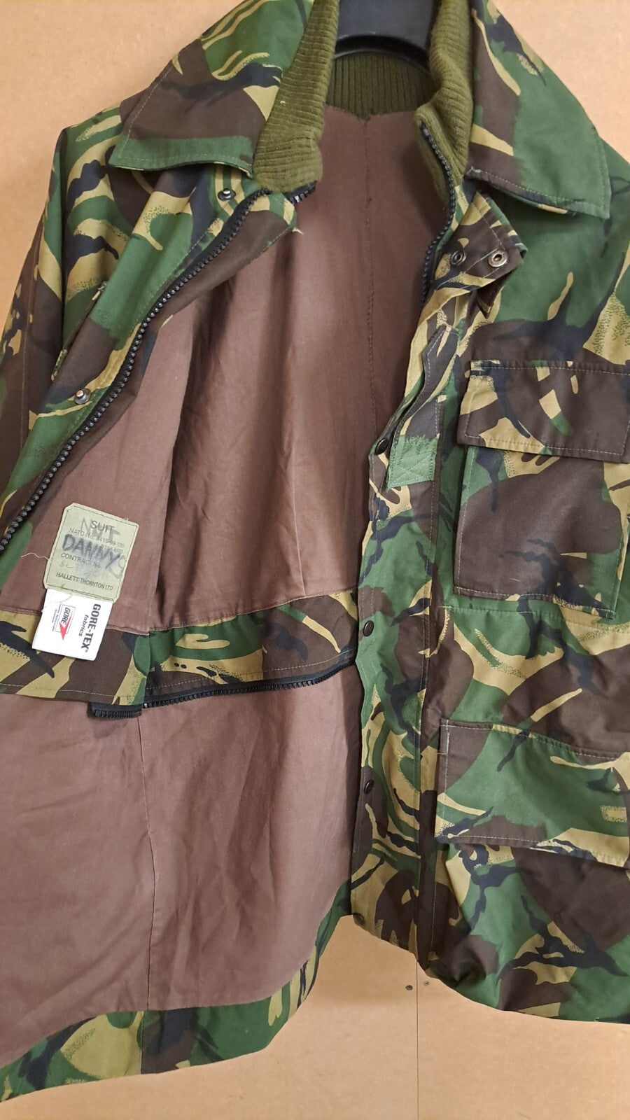 RARE Original SAS UKSF Sniper Halo Woodland DPM Camo Gore-Tex Jacket Smock - Med