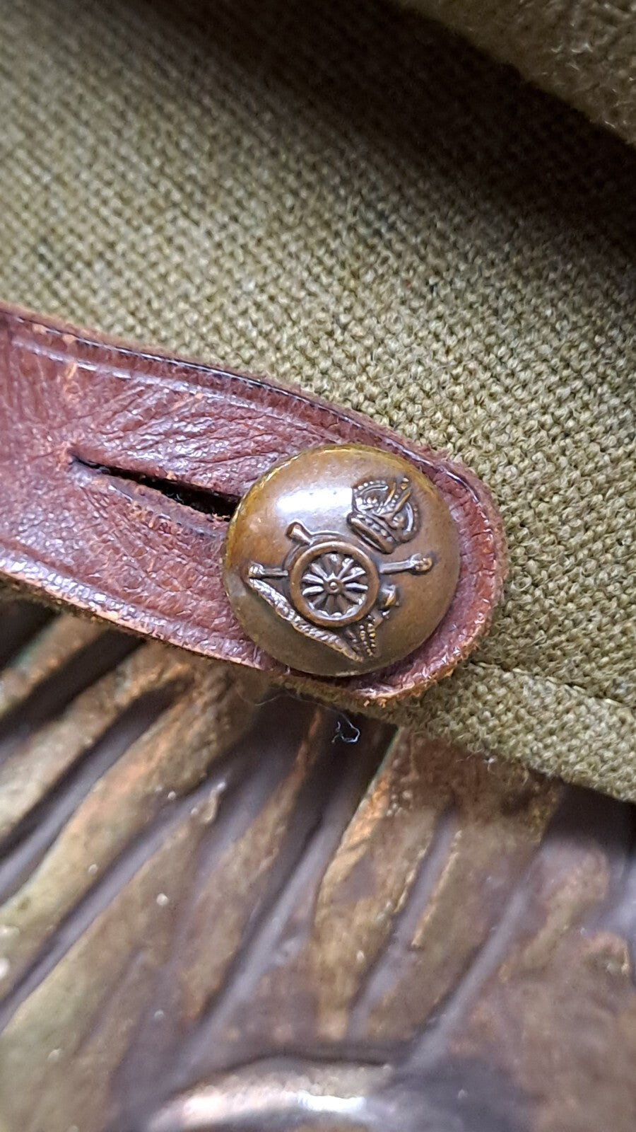 Genuine British Army WW2 Era Royal Artillery Officer Service Dress Cap