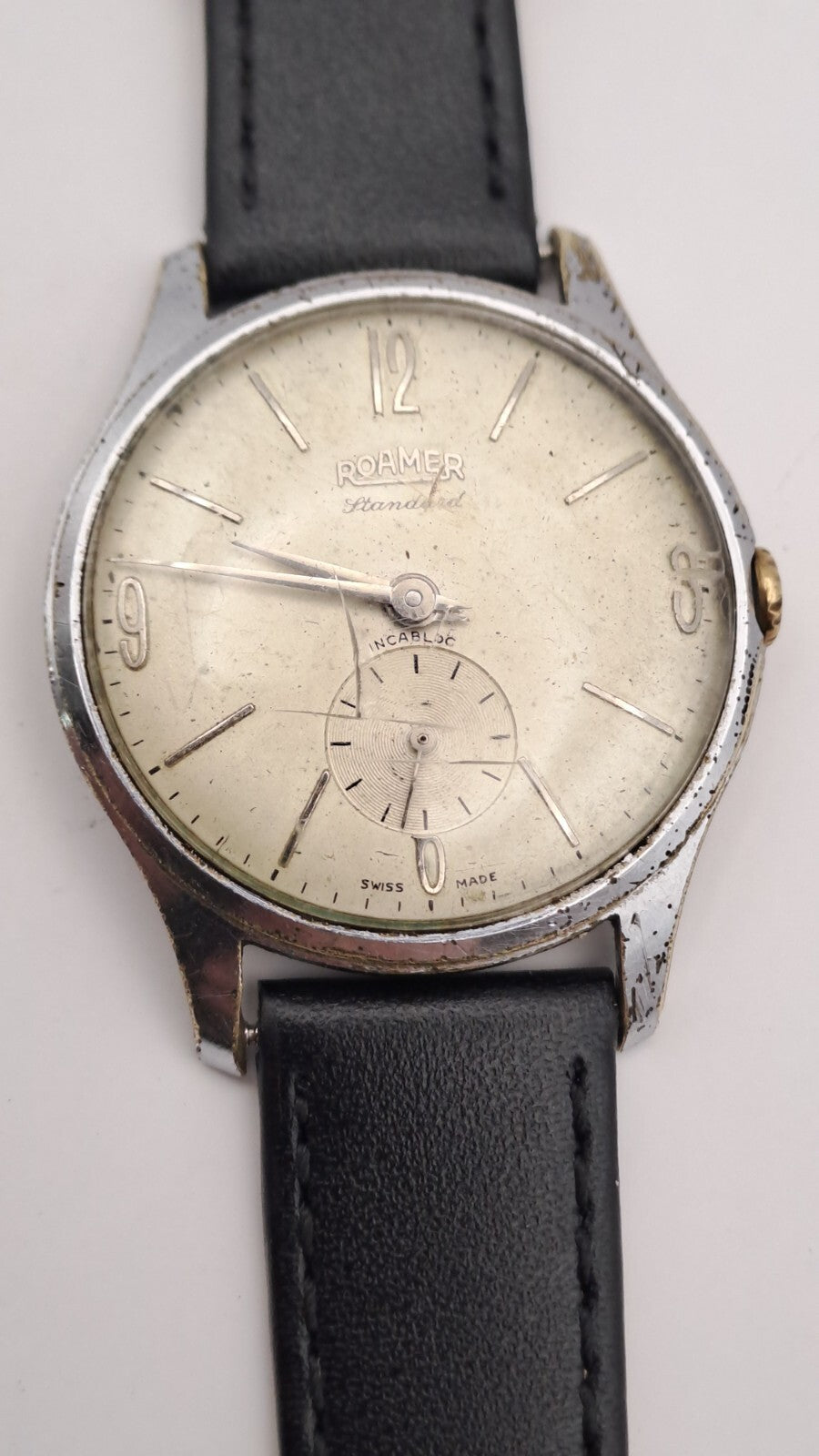 Antique Vintage Roamer Standard Incabloc Mechanical Wristwatch Swiss
