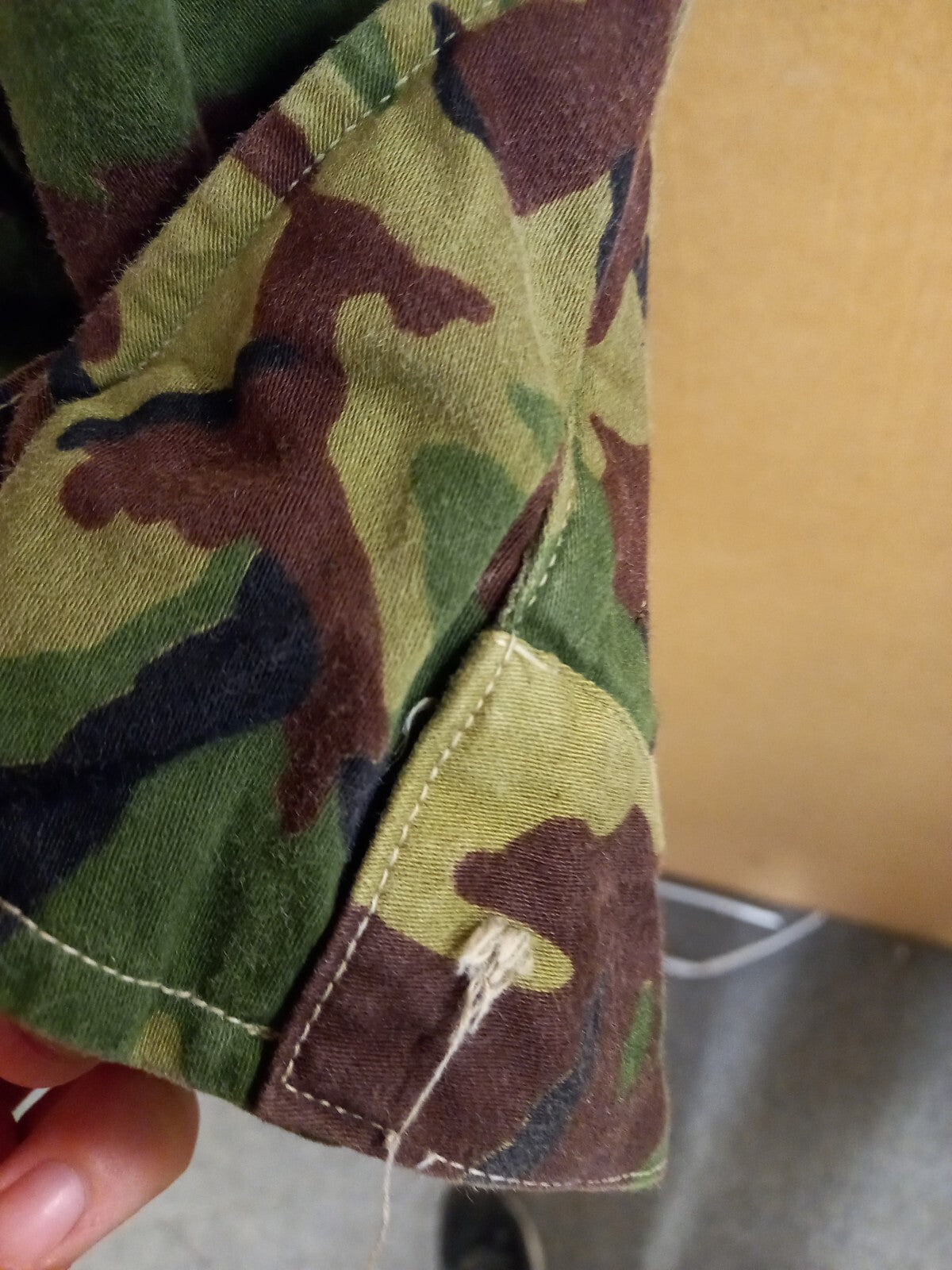 Genuine British Army Military Surplus Vintage DPM Woodland Camo Smock Jacket - S