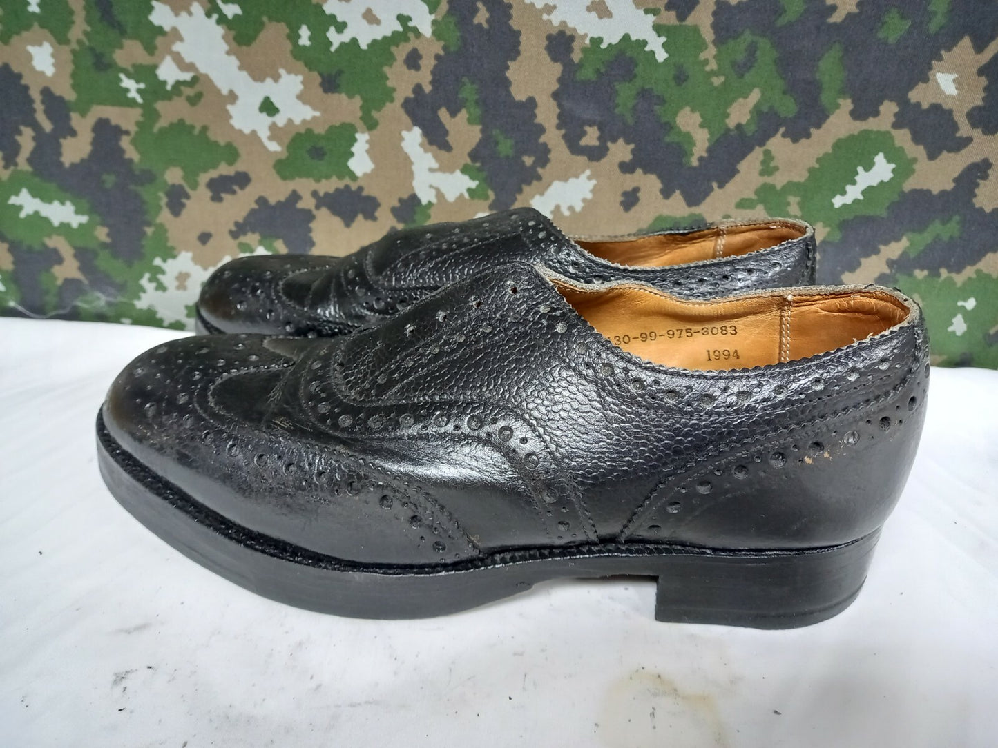British Army Highland Issue Service Leather Dress Shoes Brogues / Blakeys - 6 M