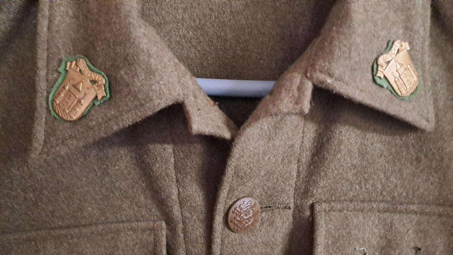 Rare WW2 Danish M/44 Pattern Battle Dress Uniform Wool Tunic Jacket -