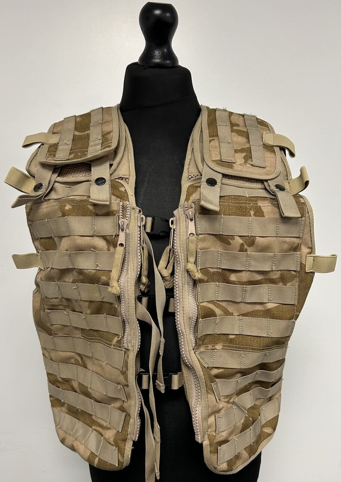 British Military Issue Desert DPM Tactical Load Carrying MOLLE Assault Vest