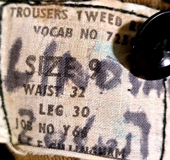 Vintage British Army Military Royal Marine No1 Dress Uniform Tunic & Trousers