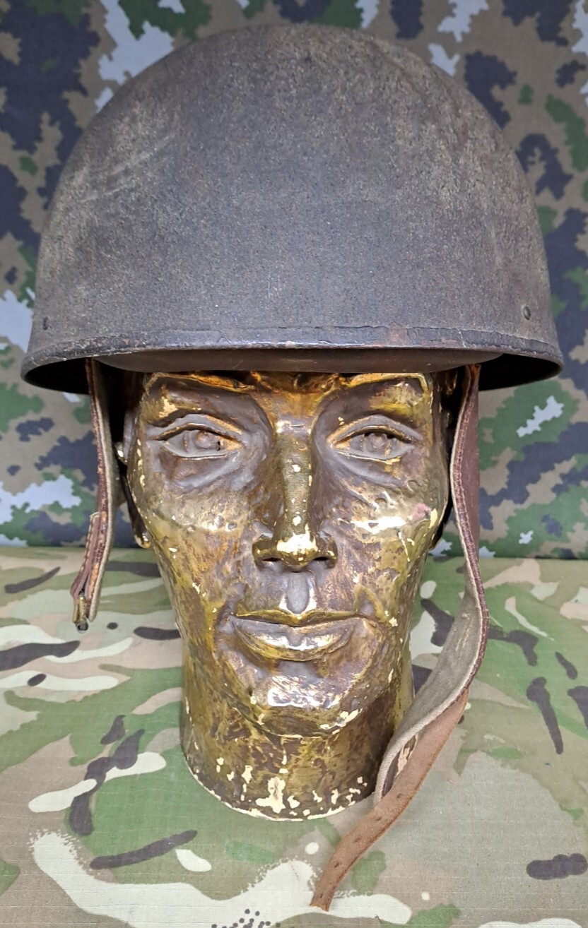 Rare WW2 British Army Military Dispatch Rider Helmet dated 1944 - Size - 6 1/2
