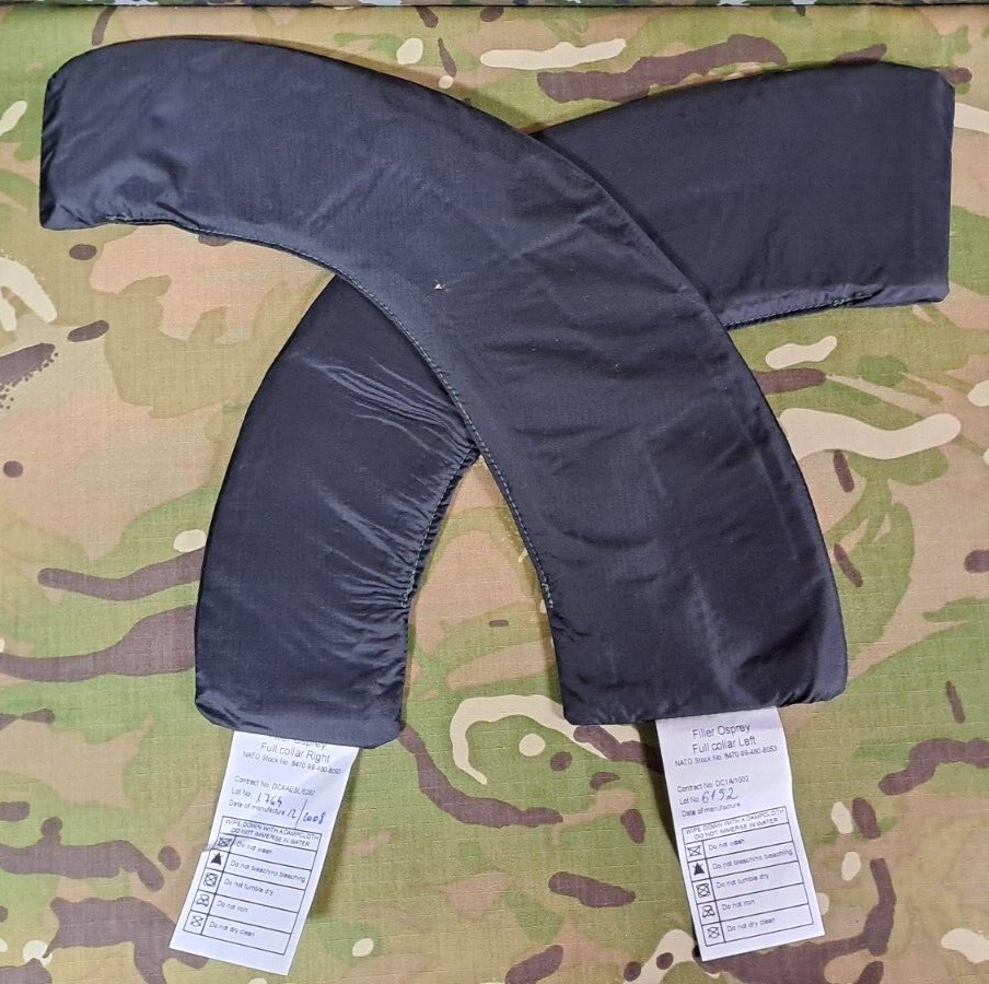 Genuine Army Military Surplus MK2 Osprey Full Collar Filler Plates Black Set