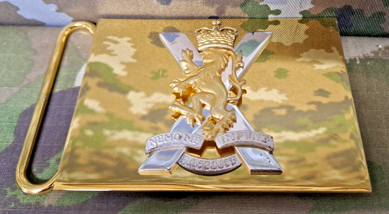 British Army Military Surplus Royal Regiment of Scotland Parade Belt Buckle