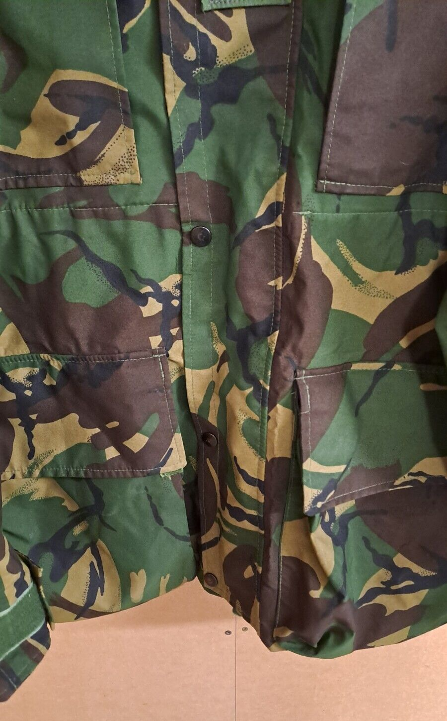 RARE Original SAS UKSF Sniper Halo Woodland DPM Camo Gore-Tex Jacket Smock - Med