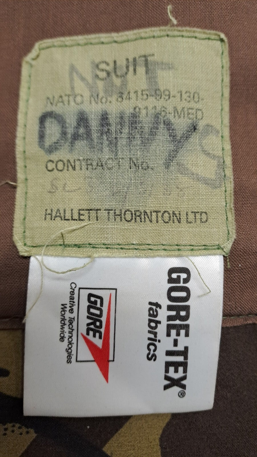 RARE Original SAS UKSF Sniper Halo Woodland DPM Camo Gore-Tex Jacket Smock - Med