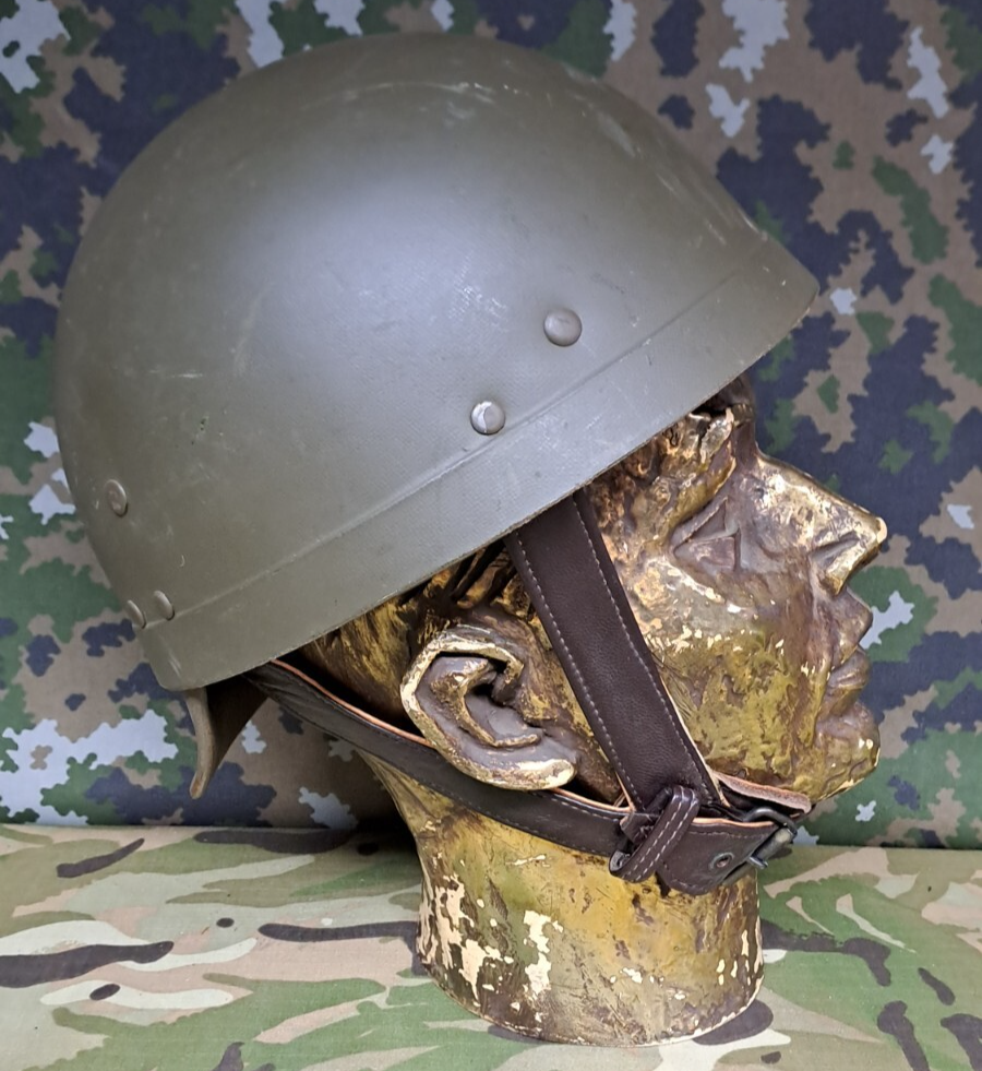 Rare French M51 Tank Armoured Car Radioman’s Helmet Liner & Shell Bundle