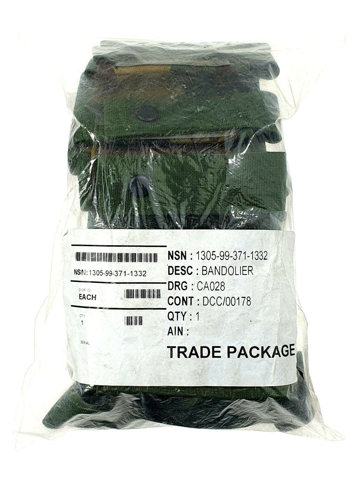 British Army Military Bandolier 11 Round 40 mm Granade Woodland DPM Pouch Bag UK