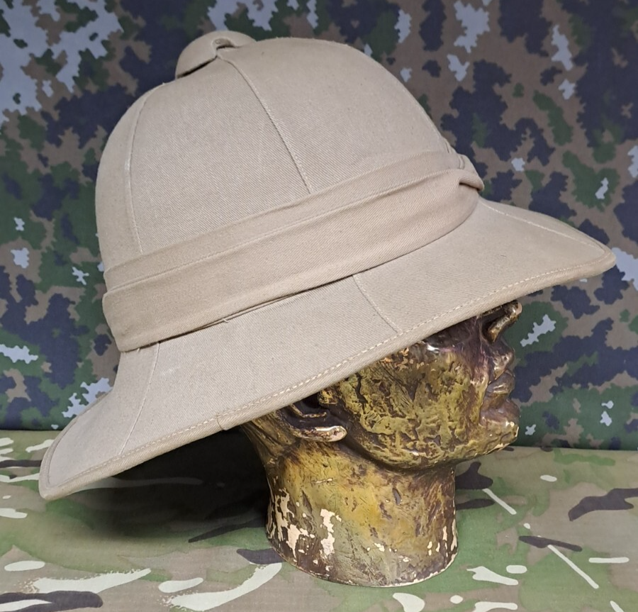 Genuine Vintage British Army Military Issue WW2 Pith Helmet Made By E.W.Vero