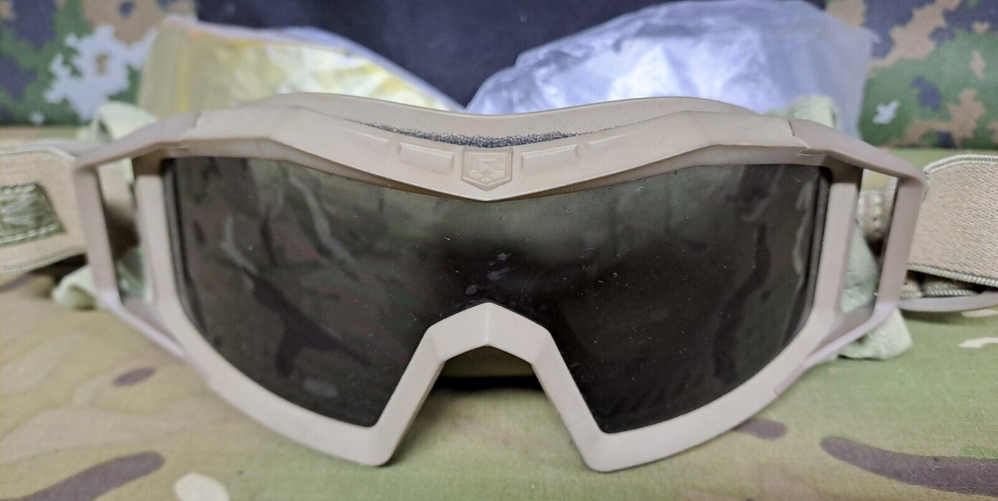 Genuine British Army SAS Surplus Revision Wolf Spider Military Goggles Glasses