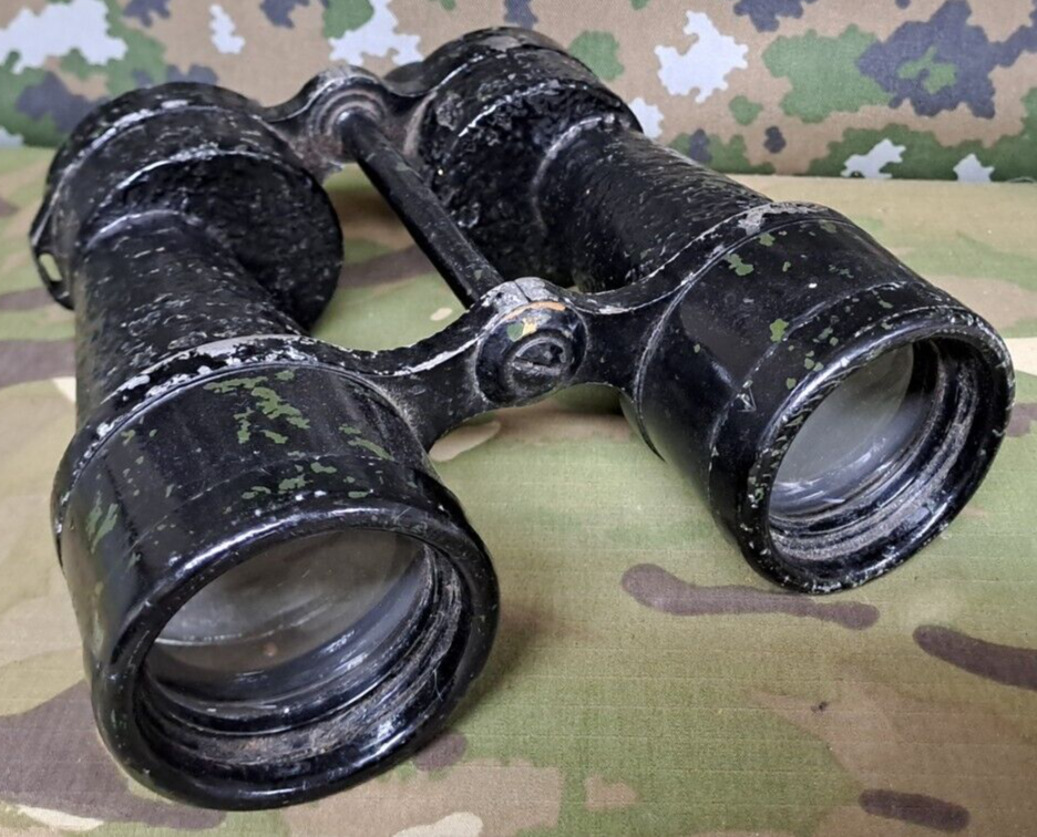 Antique Vintage Rare WW2 British Army Military Ross Binoculars Graticules