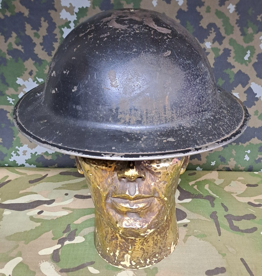 WW2 Original British Army Military Combat Steel Helmet Tommy Brodie & Liner