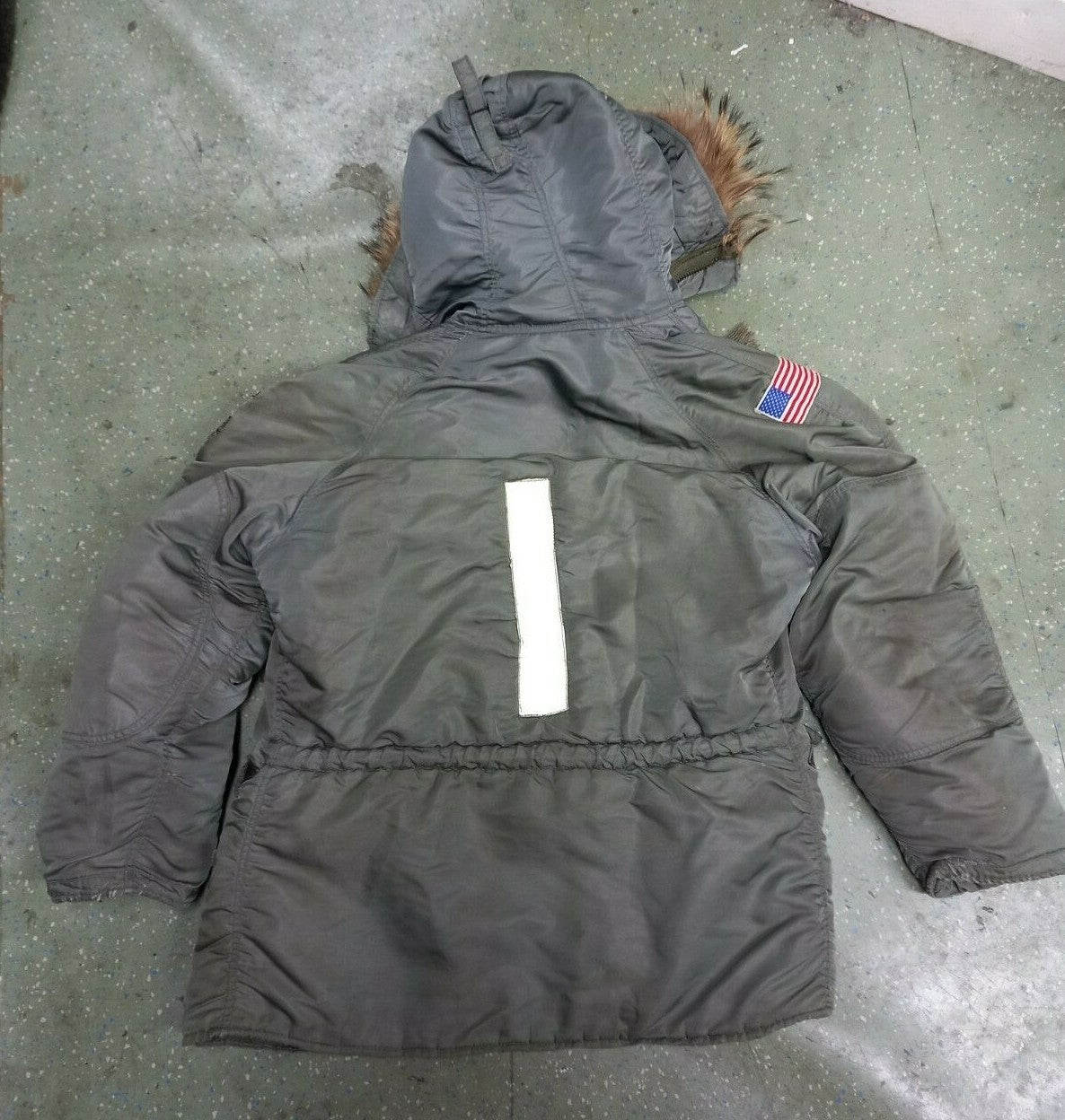 Rare Original Military BUZZ RICKSON'S N-3B Bomber Flight Jacket Sage green