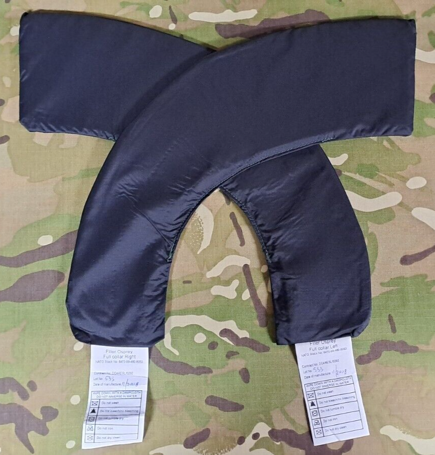 Genuine Army Military Surplus MK2 Osprey Full Collar Filler Plates Black Set