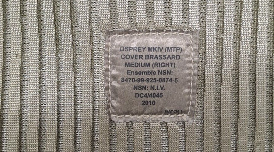 Genuine British Army SAS Brassards Shoulder MTP with Ballistic Filler Osprey - M